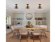 Zdjęcie: Lampa sufitowa Spiega 1-punktowa czarno-mosiężna CANDELLUX