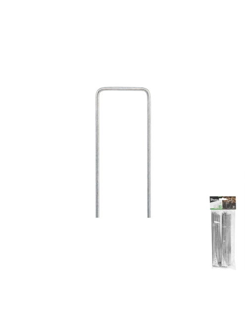 Zdjęcie: Szpilka metalowa galwanizowana w kształcie "U" 3 cm / 15 cm BRADAS
