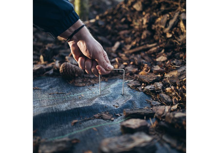 Zdjęcie: Szpilka metalowa galwanizowana w kształcie "U" 3 cm / 15 cm BRADAS