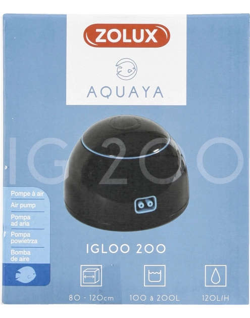 Zdjęcie: Napowietrzacz do akwarium Aquaya Igloo 200 L czarny ZOLUX