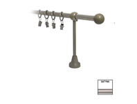 Zdjęcie: Karnisz pojedynczy Nokaut fi 16 mm - 240 cm kulka satyna KARWEL