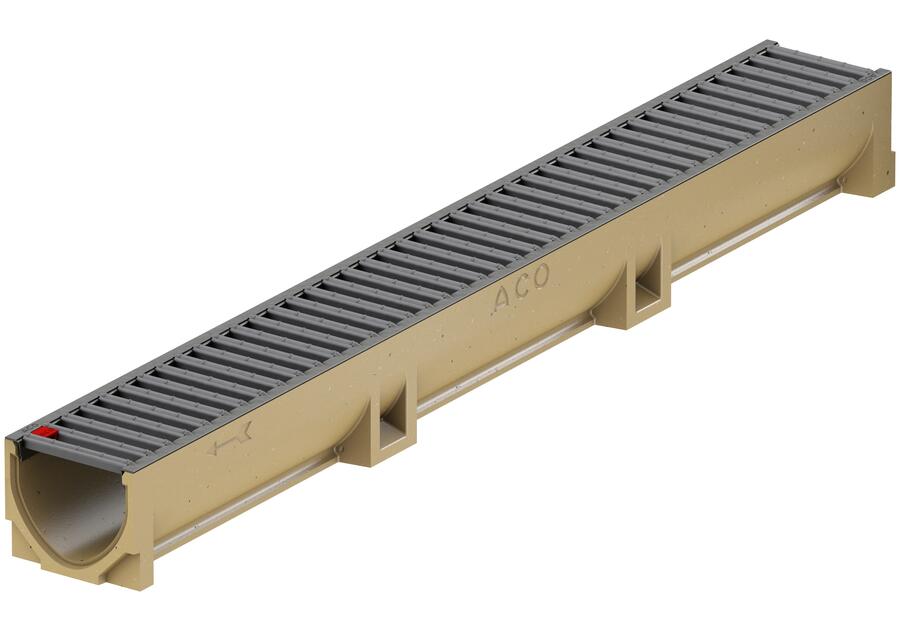 Zdjęcie: Ruszt ze stali malowanej proszkowo 1 m kolor antracyt do systemu Self Euroline i Sefl Platform ACO