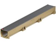 Zdjęcie: Ruszt ze stali malowanej proszkowo 1 m kolor antracyt do systemu Self Euroline i Sefl Platform ACO