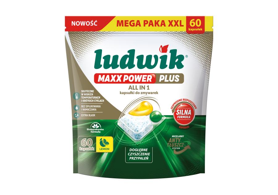 Zdjęcie: Kapsułki do zmywarki Maxx Power Plus All In 1 lemon  60 szt. LUDWIK