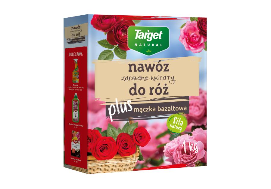 Zdjęcie: Nawóz do róż z mączką bazaltową Zadbane kwiaty 1 kg TARGET