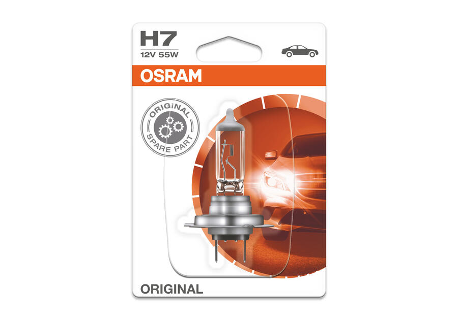 Zdjęcie: Żarówka halogenowa Original H7 55 W PX26D 12V OSRAM