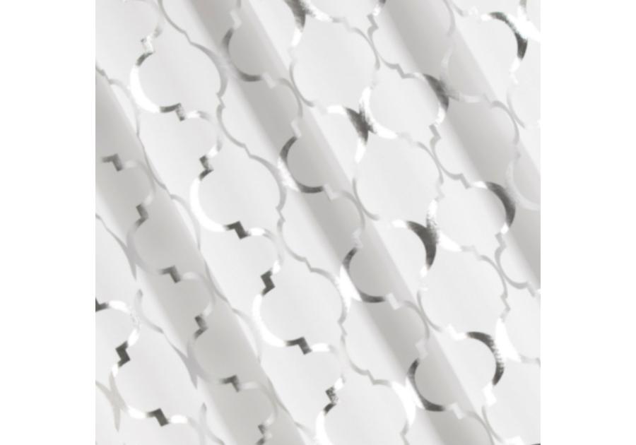 Zdjęcie: Zasłona Greta 140x250 cm biała na przelotkach EUROFIRANY