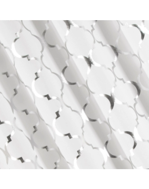 Zdjęcie: Zasłona Greta 140x250 cm biała na przelotkach EUROFIRANY