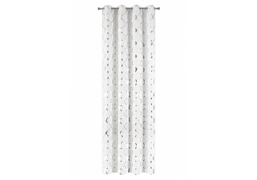 Zdjęcie: Zasłona Greta 140x250 cm biała na przelotkach EUROFIRANY