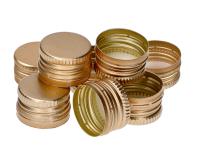 Zdjęcie: Zakrętka do butelek fi28/18 złota - 8 szt. BROWIN