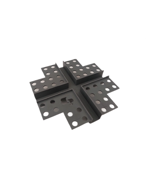 Zdjęcie: Profil krzyżowy PVC BP11 H1 CC szary ciemny, łącznik do listwy do boniowania BELLA PLAST