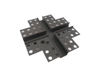 Zdjęcie: Profil krzyżowy PVC BP11 H1 CC szary ciemny, łącznik do listwy do boniowania BELLA PLAST