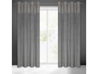 Zdjęcie: Zasłona gotowa Liza 140x250 cm stalowy EUROFIRANY