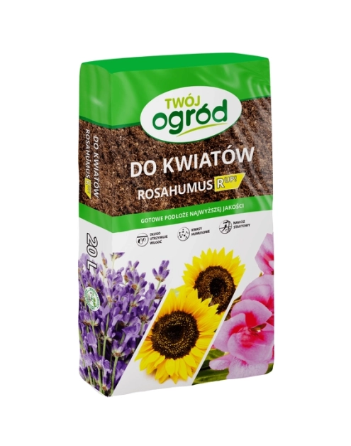 Zdjęcie: Ziemia podłoże do kwiatów 20 L TWÓJ OGRÓD