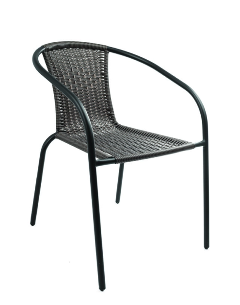 Zdjęcie: Krzesło ogrodowe Herkules rattanowe brązowe MIRPOL