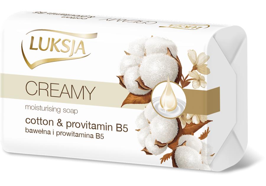 Zdjęcie: Mydło w kostce Creamy bawełna z prov B5 90 g LUKSJA