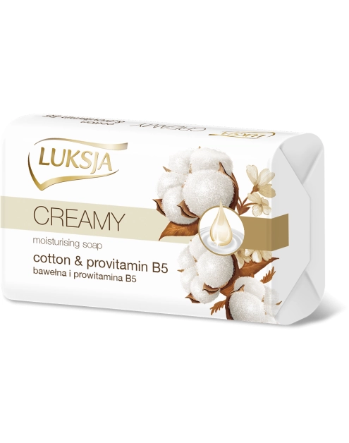 Zdjęcie: Mydło w kostce Creamy bawełna z prov B5 90 g LUKSJA
