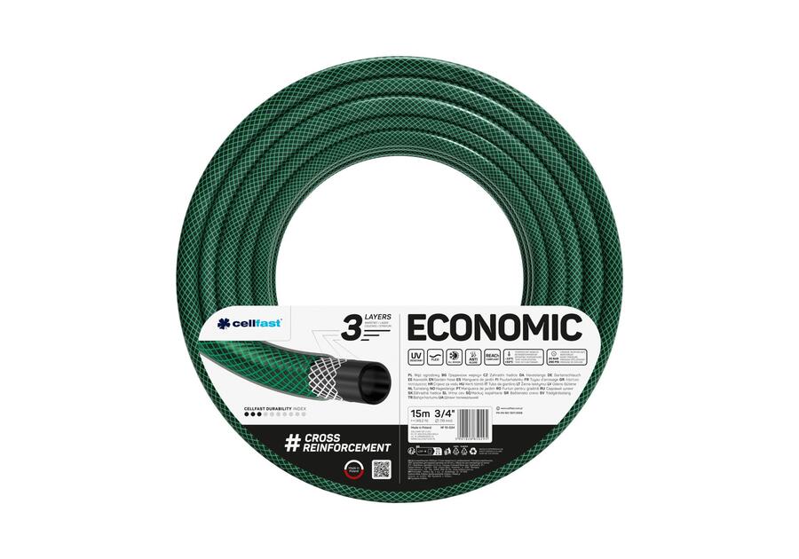Zdjęcie: Wąż ogrodowy Economic 3/4 - 1500 cm CELLFAST