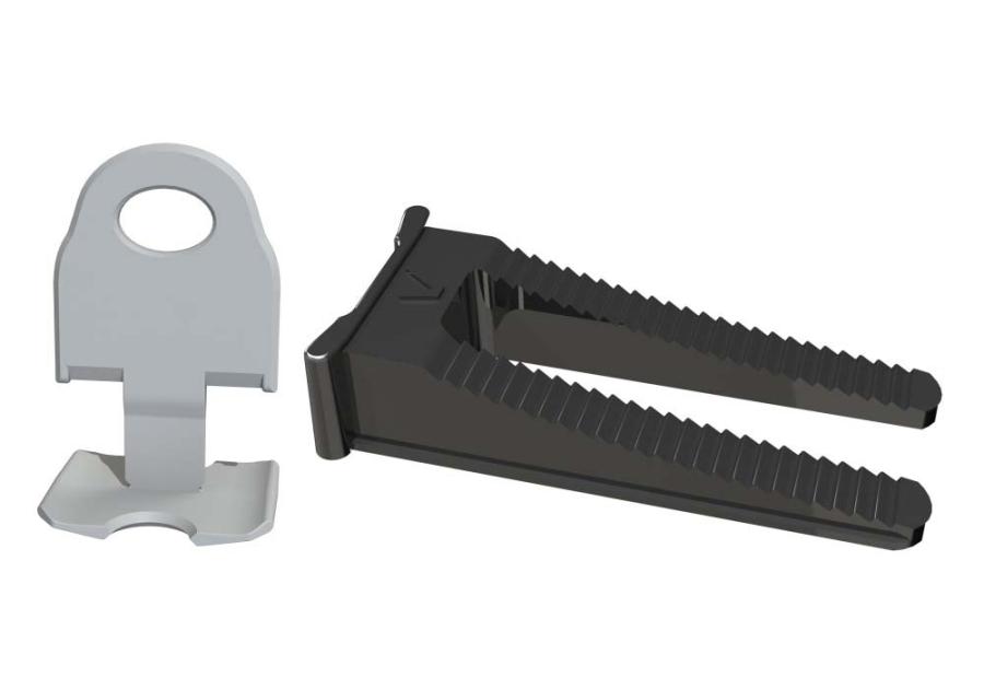 Zdjęcie: Zestaw system no 1 klips/klin do fugi 1,5 mm opakowanie box 100/100 szt STALCO