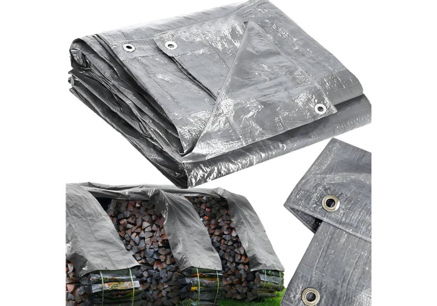 Zdjęcie: Plandeka srebrna 4x5 m zmywalna ROLIMPEX