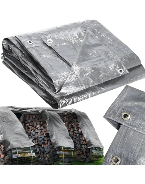 Zdjęcie: Plandeka srebrna 4x5 m zmywalna ROLIMPEX