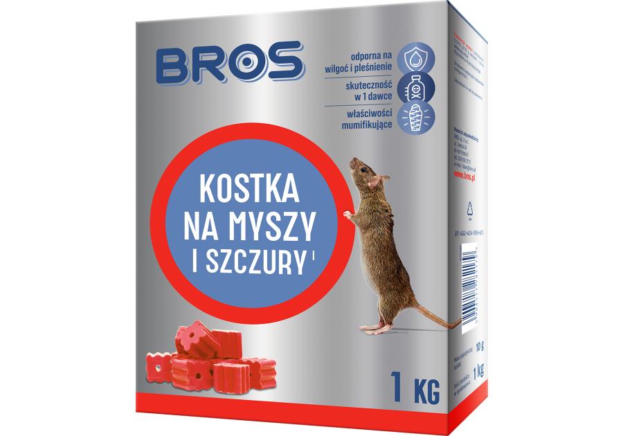 Zdjęcie: Kostka na myszy i szczury 1 kg BROS