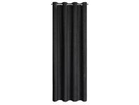 Zdjęcie: Zasłona gotowa Isla 140 x 250 cm czarny EUROFIRANY