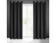Zdjęcie: Zasłona gotowa Isla 140 x 250 cm czarny EUROFIRANY