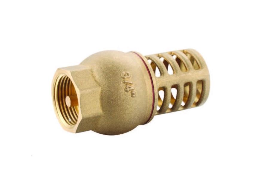 Zdjęcie: Zawór zwrotny z koszem mosiężnym 3/4" CALIDO