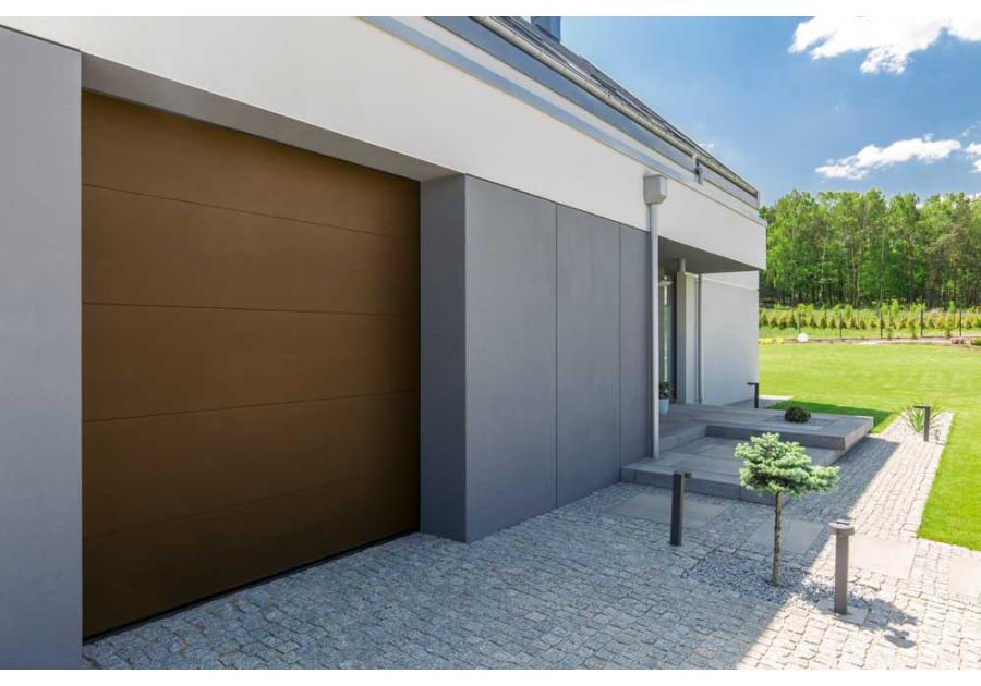 Zdjęcie: Brama segmentowa Optimal L40, złoty dąb, 2400x2125 mm KRONMAT