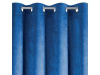 Zdjęcie: Zasłona Sarah 140x250 cm granatowa na przelotkach EUROFIRANY