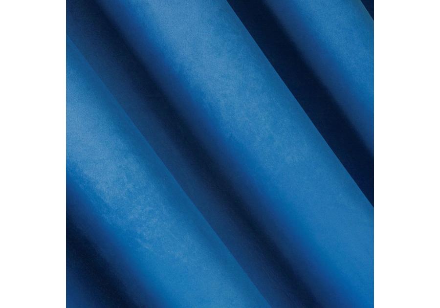 Zdjęcie: Zasłona Sarah 140x250 cm granatowa na przelotkach EUROFIRANY