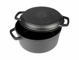 Żeliwny garnek z patelnią 3,5 L BROWIN