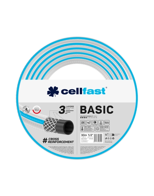 Zdjęcie: Wąż ogrodowy Basic 1/2" 30 m CELLFAST