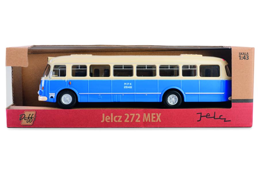 Zdjęcie: Model metalowy Jelcz 272 Mex 1:43 Autobus niebieski DAFFI