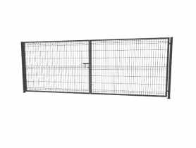 Brama 3D 400x153 cm ocynk 7016  komplet BETAFENCE