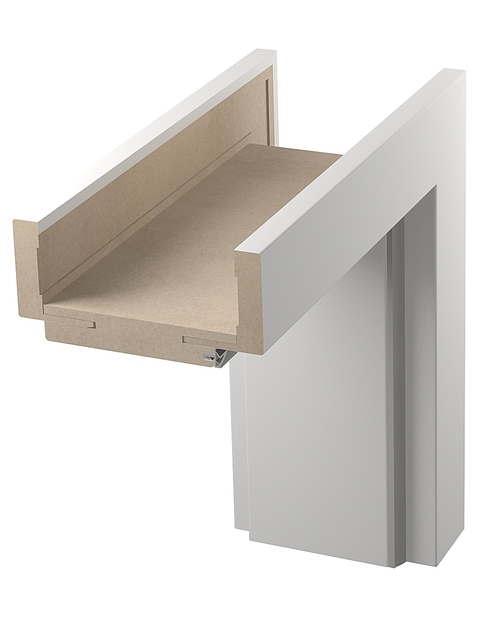 Zdjęcie: Ościeżnica regulowana 95-120 cm Arco 70 cm lewe folia Finish biała POL-SKONE