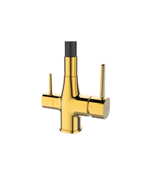 Zdjęcie: Bateria zlewozmywakowa z filtrem Glamour złota INVENA