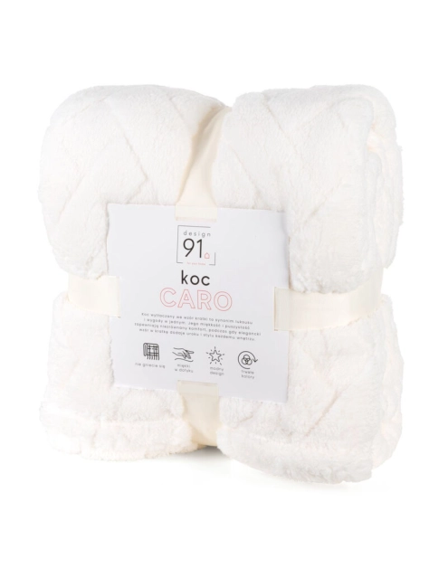 Zdjęcie: Koc kremowy 150 x 200 cm D91 Caro EUROFIRANY