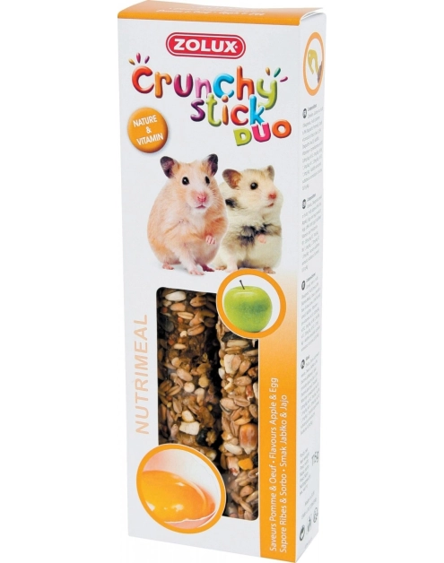 Zdjęcie: Kolba Crunchy Stick dla chomika jabłko, jajko 115 g ZOLUX