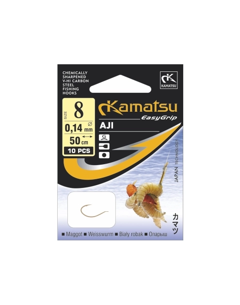 Zdjęcie: Przypon 50 Aji robak biały 5207 10 gł KAMATSU