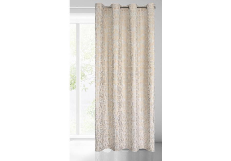 Zdjęcie: Zasłona gotowa Laura 140x250 cm kremowy EUROFIRANY