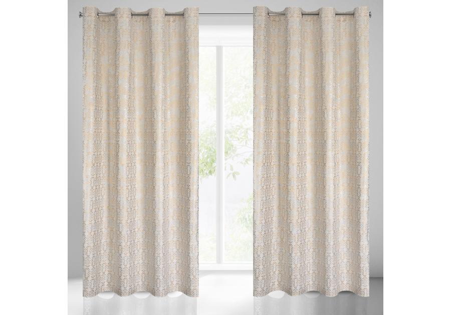 Zdjęcie: Zasłona gotowa Laura 140x250 cm kremowy EUROFIRANY