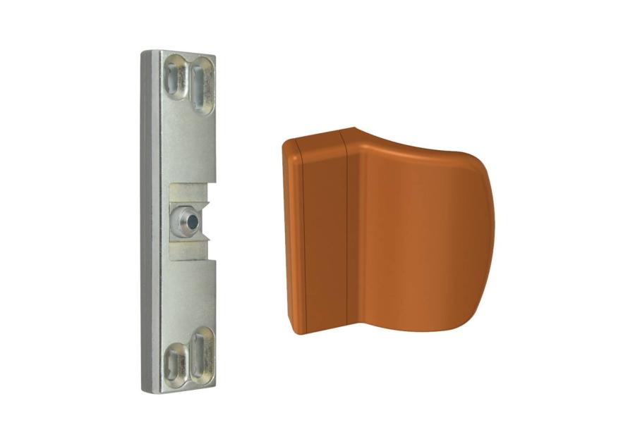 Zdjęcie: Zatrzask drzwi balkonowych MD z uchwytem dąb METRO