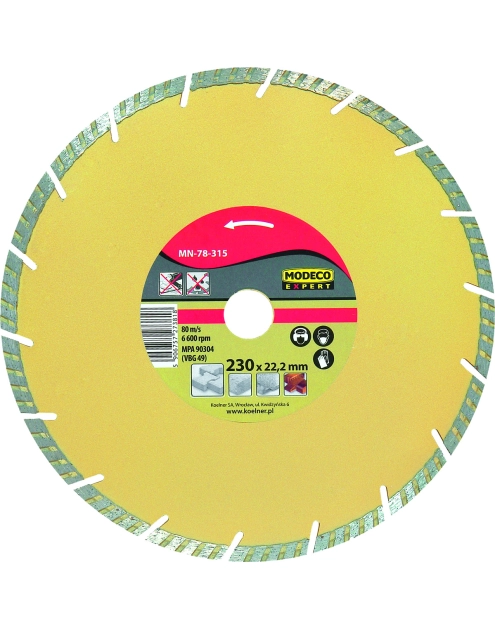 Zdjęcie: Ściernice diamentowe segmentowe typu Turbo 115 mm RAWLPLUG