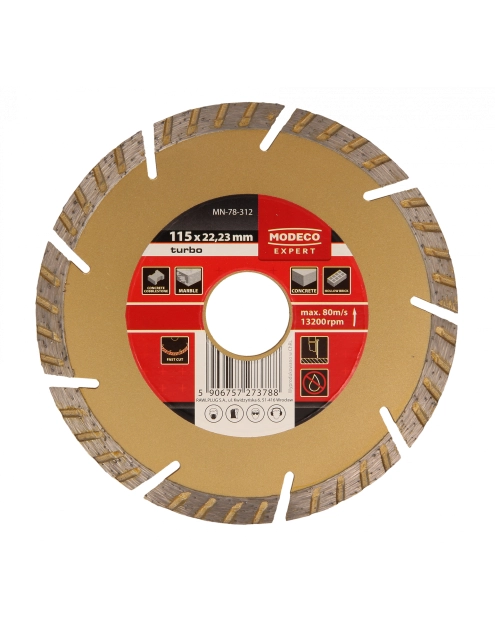 Zdjęcie: Ściernice diamentowe segmentowe typu Turbo 115 mm RAWLPLUG