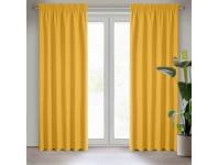 Zdjęcie: Zasłona gotowa Rita na taśmie 140x270 cm musztardowy EUROFIRANY