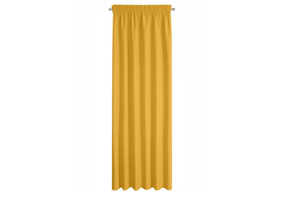 Zdjęcie: Zasłona gotowa Rita na taśmie 140x270 cm musztardowy EUROFIRANY