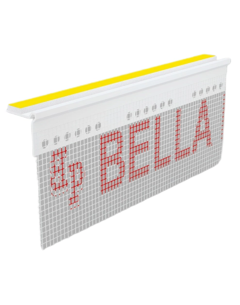 Zdjęcie: Listwa podparapetowa dylatacyjna z siatką BP20 L200 biała BELLA PLAS