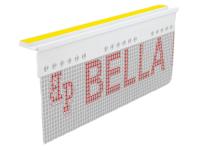 Zdjęcie: Listwa podparapetowa dylatacyjna z siatką BP20 L200 biała BELLA PLAS